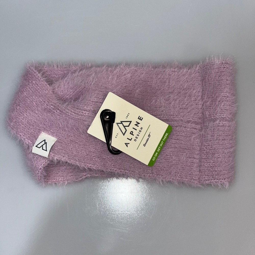 Alpine Design‎ Womens Fuzzy Rib Headband Light Purple OSFA 18481